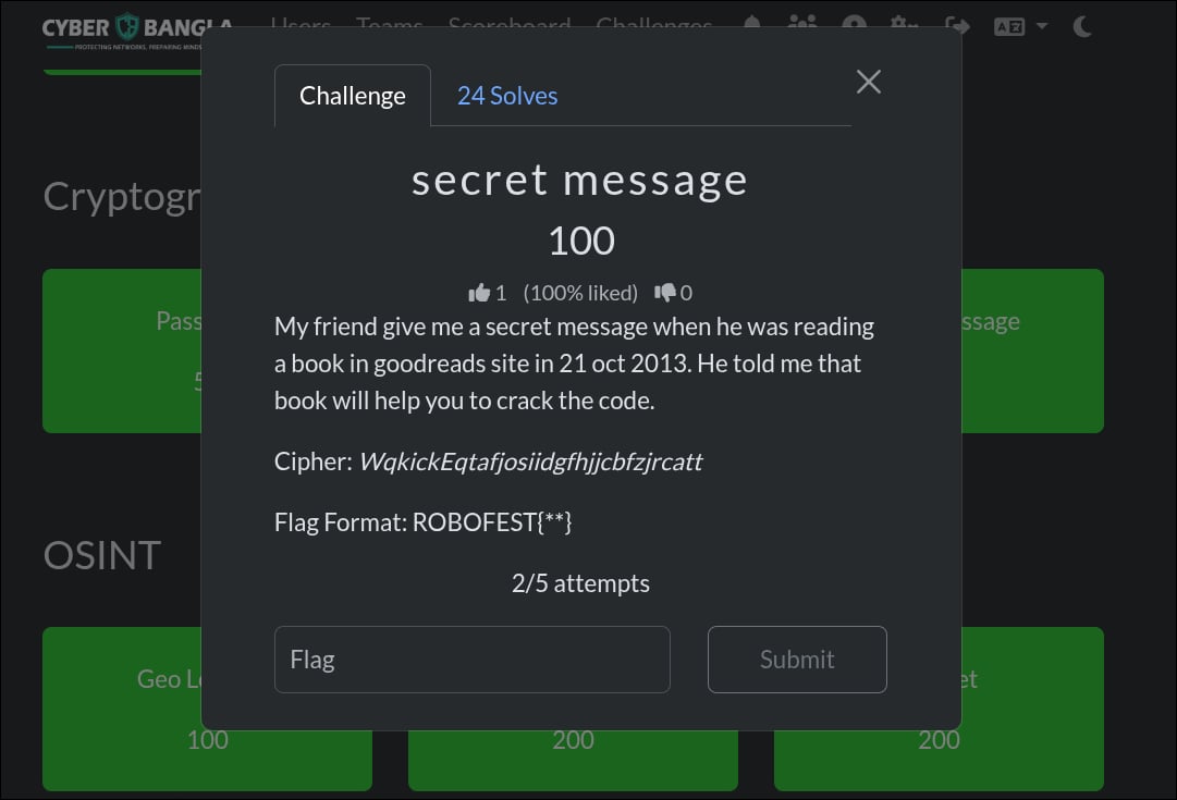 secret message